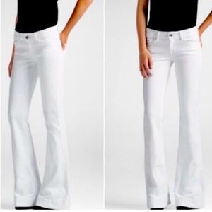 J Brand Women's Crisp White Flare Jeans